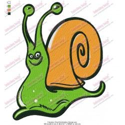Fabulous Snail Embroidery Design